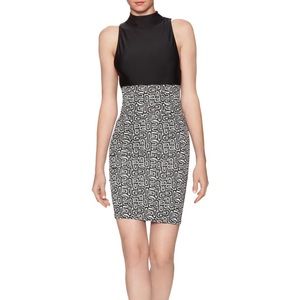 New Again black & white high waist pencil skirt